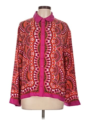 Rose + Olive Long Sleeve Blouse (view 1)
