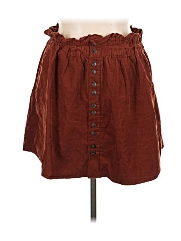 Madewell Plus Baby Corduroy Paperbag Button-Front Mini Skirt (view 1)