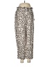 J.Crew Animal Print Ivory Linen Pants Size 8 - photo 1