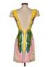 Tibi 100% Polyester Graphic Yellow Cocktail Dress Size 0 - photo 2