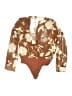 Capulet 100% Polyester Brown Long Sleeve Blouse Size M - photo 2