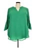 C established 1946 100% Polyester Green 3/4 Sleeve Blouse Size 26 - 28 - photo 1