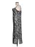 Express 100% Polyester Animal Print Silver Cocktail Dress Size L - photo 5