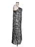 Express 100% Polyester Animal Print Silver Cocktail Dress Size L - photo 4