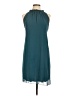 Pink Blush 100% Polyester Solid Teal Cocktail Dress Size L - photo 1