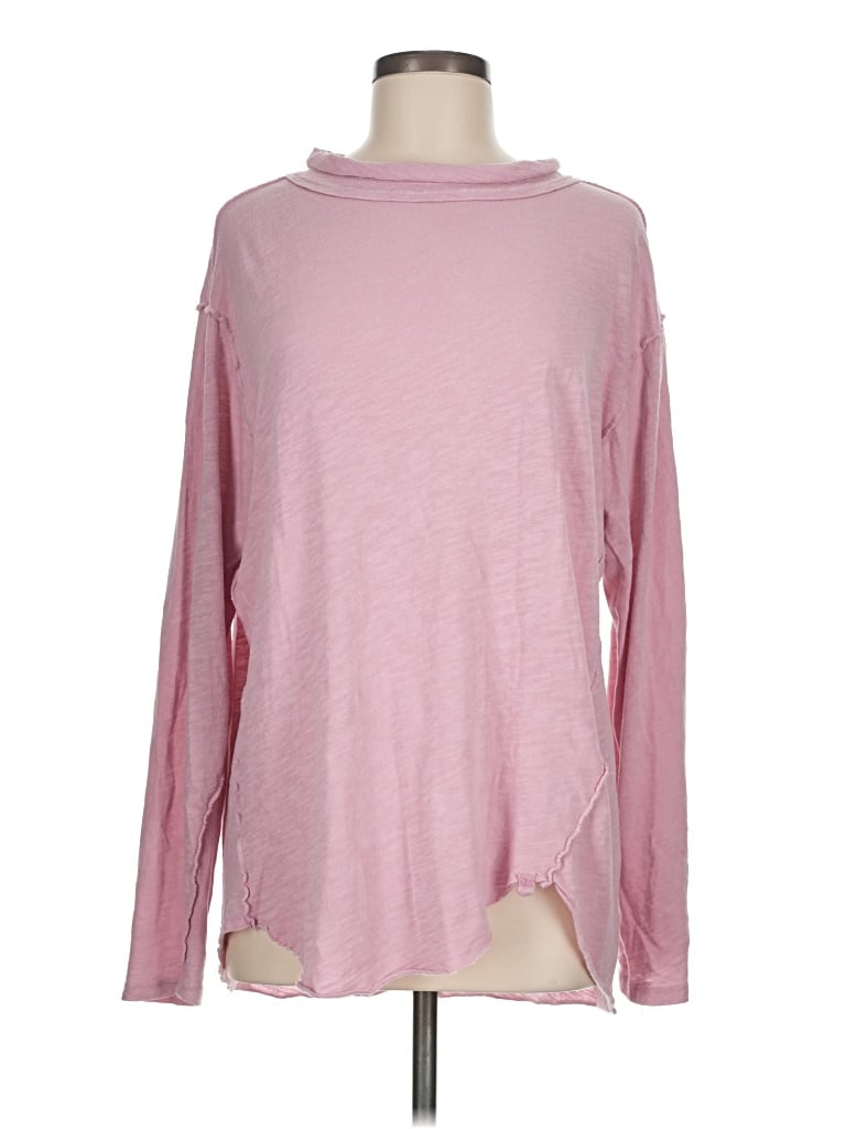 Pre-owned We The Free Long Sleeve Turtleneck In Pink