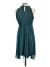 Pink Blush 100% Polyester Solid Teal Cocktail Dress Size L - photo 2