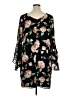 Jessica Howard 100% Polyester Floral Black Casual Dress Size 14 - photo 2