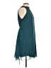 Pink Blush 100% Polyester Solid Teal Cocktail Dress Size L - photo 4