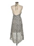 Lush 100% Polyester Polka Dots Gray Cocktail Dress Size M - photo 2
