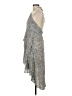 Lush 100% Polyester Polka Dots Gray Cocktail Dress Size M - photo 5