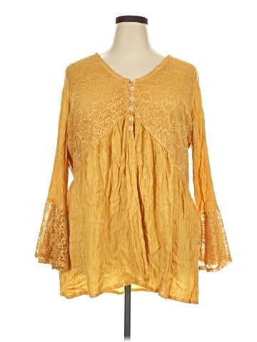 Indigo Thread Co. 3/4 Sleeve Blouse (view 1)