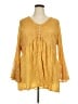 Indigo Thread Co. Yellow 3/4 Sleeve Blouse Size 2X - photo 1