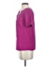 Trina Turk 100% Polyester Purple Short Sleeve Blouse Size XS - photo 5