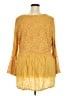 Indigo Thread Co. Yellow 3/4 Sleeve Blouse Size 2X - photo 2