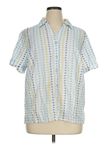 Alfred Dunner Short Sleeve Button-Down Shirt (view 1)
