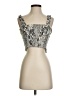 Paper Crane 100% Rayon Silver Tank Top Size S - photo 1