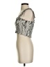 Paper Crane 100% Rayon Silver Tank Top Size S - photo 5