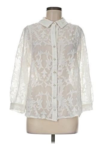 Forever That Girl for Anthropologie 3/4 Sleeve Blouse (view 1)