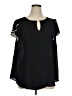 Torrid 100% Polyester Black 3/4 Sleeve Blouse Size 1X Plus (1) - photo 1