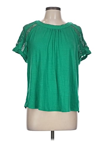 Skies Are Blue Short Sleeve Blouse (view 1)