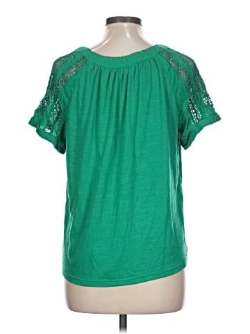 Skies Are Blue Short Sleeve Blouse (view 2)