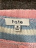Fate 100% Cotton Color Block Pink Pullover Sweater Size S - photo 7