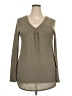 Mossimo Gray Long Sleeve Top Size XXL - photo 1