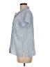 Unbranded Stripes Blue Short Sleeve Button-Down Shirt Size M - photo 5