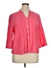 Ruby Rd. 100% Cotton Pink 3/4 Sleeve Blouse Size XL Petite - photo 1
