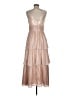 Shoshanna 100% Polyester Tan Cocktail Dress Size 6 - photo 2
