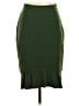 HD in Paris Solid Green Formal Skirt Size 4 - photo 1