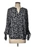 MICHAEL Michael Kors Black 3/4 Sleeve Blouse Size L - photo 1