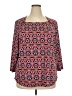 Ruby Rd. Red 3/4 Sleeve Blouse Size 2X - photo 1