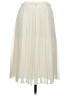 Chelsea28 100% Polyester Solid Ivory Formal Skirt Size S - photo 2