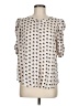 Rose + Olive 100% Polyester Ivory Short Sleeve Blouse Size M - photo 1