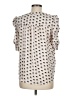 Rose + Olive 100% Polyester Ivory Short Sleeve Blouse Size M - photo 2