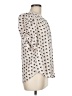 Rose + Olive 100% Polyester Ivory Short Sleeve Blouse Size M - photo 4
