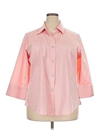 Foxcroft 3/4 Sleeve Button-Down Shirt (view 1)