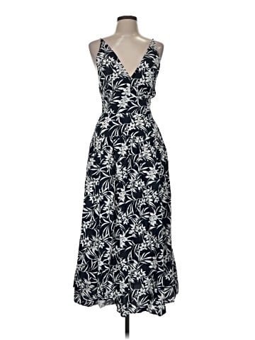 Madewell Smocked Halter Midi Dress in Floral Signature Poplin (view 1)
