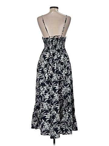 Madewell Smocked Halter Midi Dress in Floral Signature Poplin (view 2)