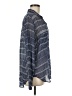 Cloth & Stone 100% Rayon Blue Long Sleeve Blouse Size M - photo 4