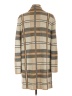 Anne Klein 100% Acrylic Plaid Tan Coat Size L - photo 2
