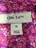 On 34th 100% Polyester Paisley Pink 3/4 Sleeve Blouse Size XL - photo 7