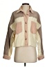 Bibi 100% Cotton Color Block Tan Jacket Size S - photo 1