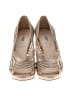 Prada 100% Leather Metallic Gold Heels Size EU 37 1/2 - photo 2