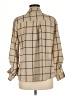 Adrienne Vittadini Tweed Tan Long Sleeve Blouse Size M - photo 2