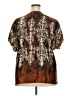 Lane Bryant 100% Polyester Brown Short Sleeve Blouse Size 18 - 20 Plus - photo 2