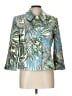 Harve Benard Print Green Blazer Size 10 - photo 1