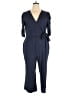 Venus Solid Blue Jumpsuit Size 1X - photo 1